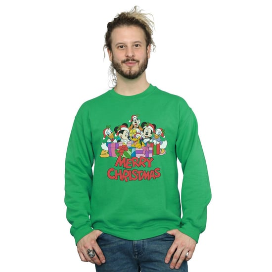 Disney Heren Mickey Mouse en vrienden Kerstmis Sweatshirt (Iers Groen) - Image 2