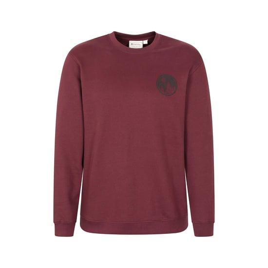 Mountain Warehouse Heren Sweatshirt met ronde hals (Bourgondië) - Image 1
