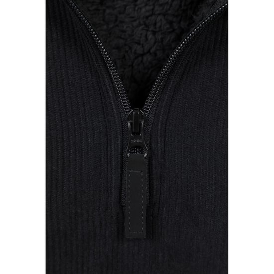 Mountain Warehouse Heren Farland Fleece gevoerde Half Zip Midlayer (Zwart) - Image 3