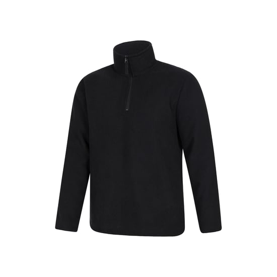 Mountain Warehouse Heren Farland Fleece gevoerde Half Zip Midlayer (Zwart) - Image 4