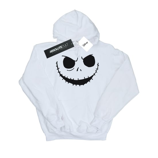Disney Mens Nightmare Before Christmas Jack´s Face Bold Hoodie (Vit) - Image 1