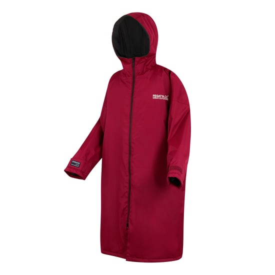 Regatta Unisex Adult Waterproof Fleece Lined Changing Robe (Dark Maroon) - Image 2