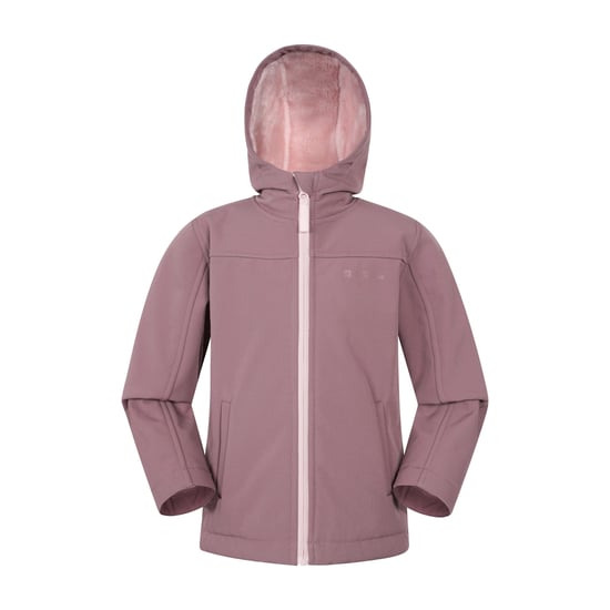 Mountain Warehouse Kinder/Kids Arctic Borg gevoerd softshell jack (Roze) - Image 1