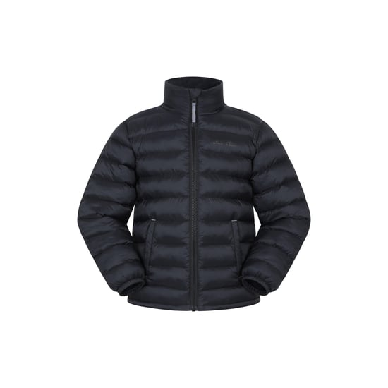 Mountain Warehouse Gewatteerd kinder/kinderjack Vista waterafstotend (Jet Zwart) - Image 1