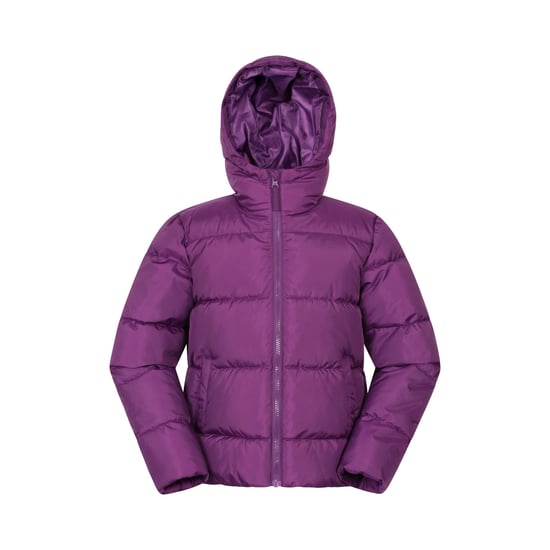 Mountain Warehouse Lottie Waterafstotend Gewatteerd Jasje voor Kinderen/Kinderen (Donkerpaars) - Image 1