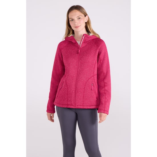 Mountain Warehouse Dames/Dames Nevis Bontgevoerde Full Zip Hoodie (Helder Roze) - Image 1