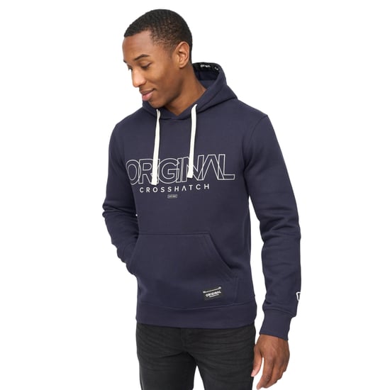 Crosshatch Heren Carrimoore Hoodie (Marineblauw) - Image 3