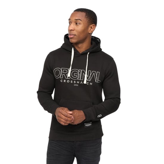 Crosshatch Heren Carrimoore Hoodie (Zwart) - Image 3