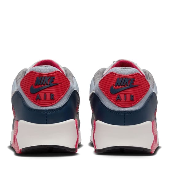 Nike Air Max 90 Men’s Trainers Grey/NavyRed - Image 4