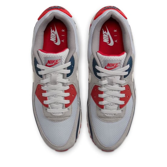 Nike Air Max 90 Men’s Trainers Grey/NavyRed - Image 5