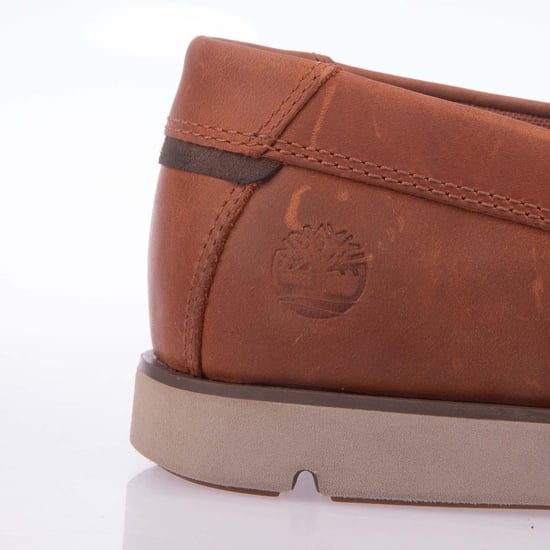 Timberland Mens Grafton Bay Leather Boat Shoes (Orange) - Image 5