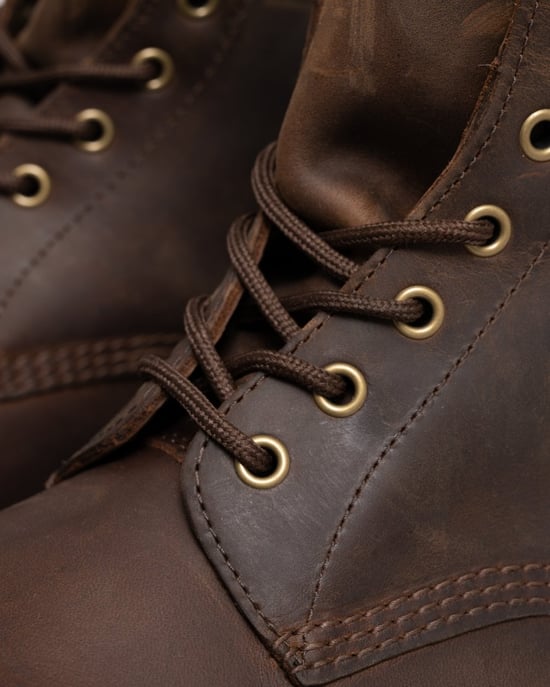 Shop Voor Dr. Martens 1460 Crazy Horse Dames Gaucho Bruin Leren Enkellaarzen - Image 2