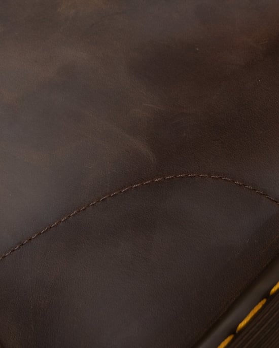 Shop Voor Dr. Martens 1460 Crazy Horse Dames Gaucho Bruin Leren Enkellaarzen - Image 6