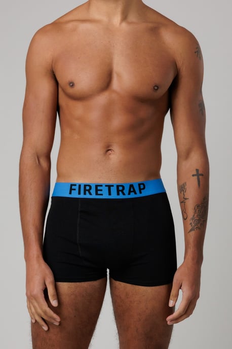 Black 3 Pack Cotton Stretch Boxers With Logo Waistband - Image 2