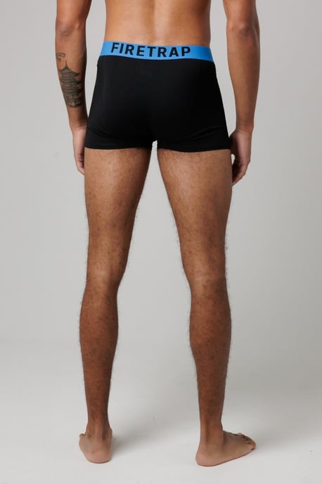 Black 3 Pack Cotton Stretch Boxers With Logo Waistband - Image 4