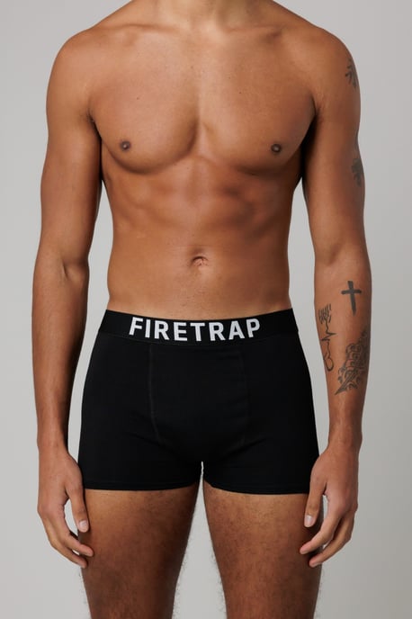 Black 3 Pack Cotton Stretch Boxers With Logo Waistband - Image 5