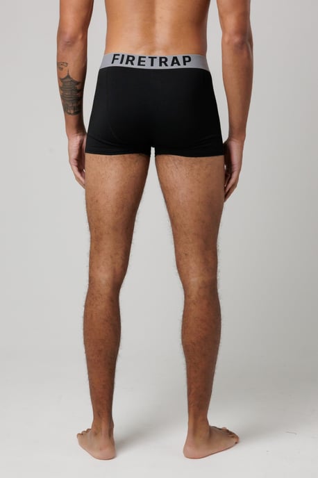 Black 3 Pack Cotton Stretch Boxers With Logo Waistband - Image 6