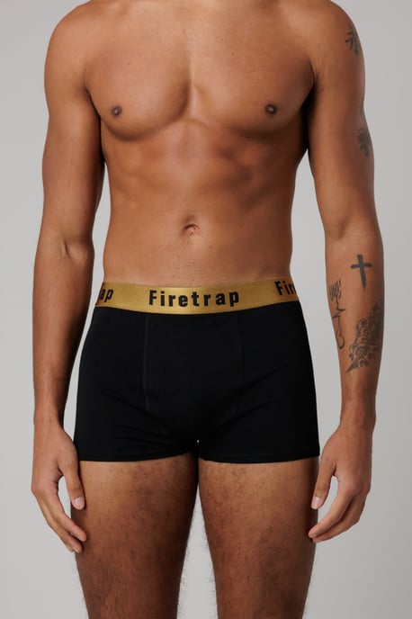 Multi 3 Pack Cotton Stretch Boxers With Logo Waistband - Image 2