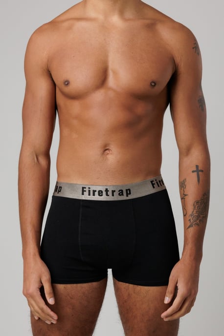 Multi 3 Pack Cotton Stretch Boxers With Logo Waistband - Image 3