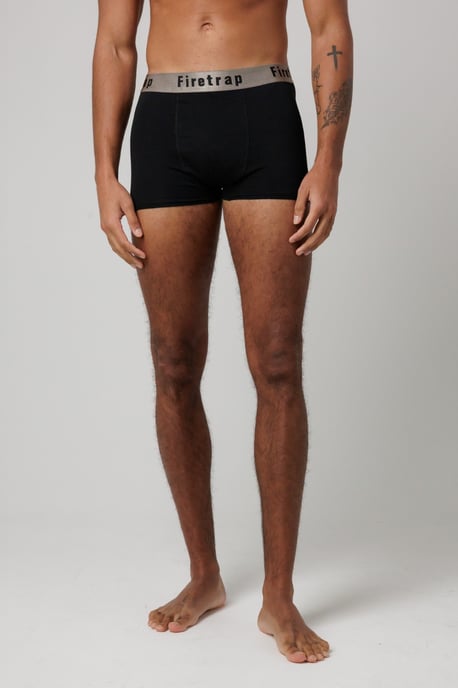 Multi 3 Pack Cotton Stretch Boxers With Logo Waistband - Image 4