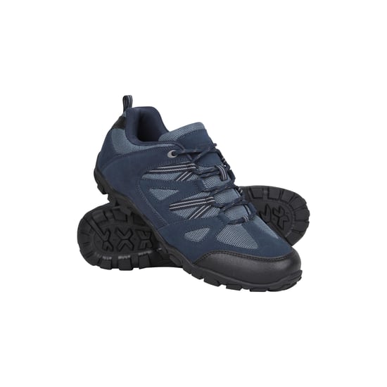 Mountain Warehouse Outdoor III Suède wandelschoenen voor heren (Donkerblauw) - Image 1