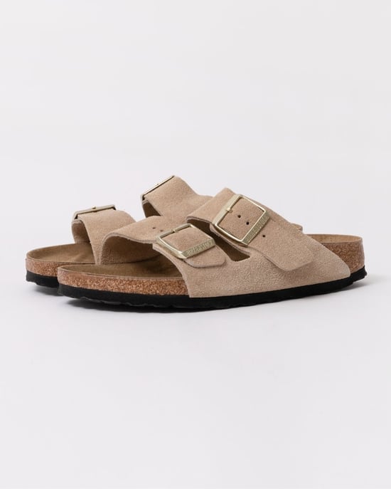 Two Buckle Adjustable Sandals in Beige - Image 1