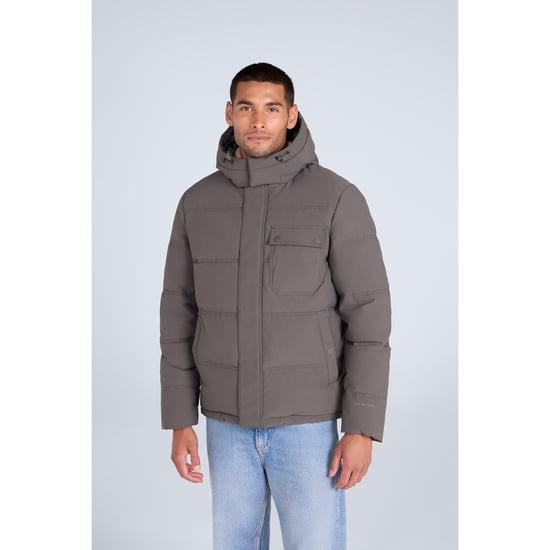 Mountain Warehouse Heren Fistral Gewatteerde Jas (Kaki Grijs) - Image 1