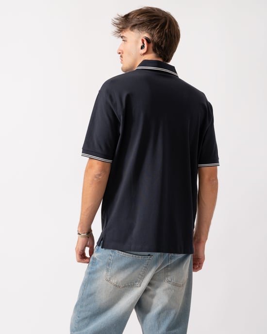 XM001287-AF17321 Polo Shirt Polo Shirt in Dark Blue - Image 2
