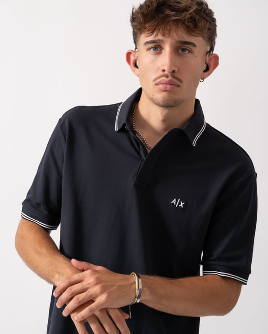 XM001287-AF17321 Polo Shirt Polo Shirt in Dark Blue - Image 4