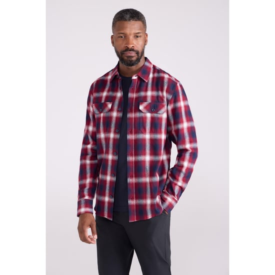 Mountain Warehouse Trace flanell långärmad skjorta för herrar (Bär) - Image 1