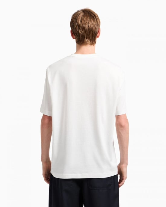 T-Shirt with Photographic Landmark Print in White - Image 2