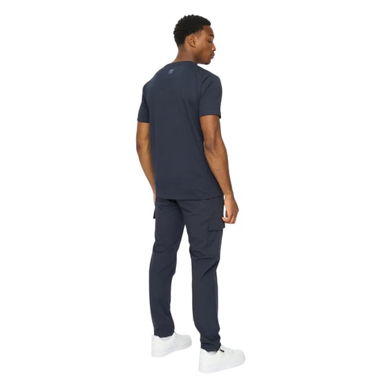 Duck and Cover Heren Rampmoore Zware T-Shirt (Navy) - Image 2