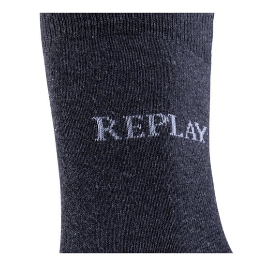 Replay Uniseks adult logo melange sokken (set van 3) - Image 4