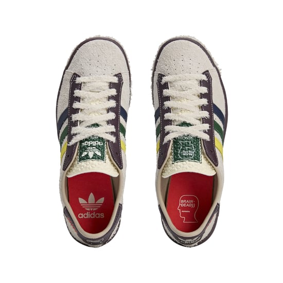 Men's adidas Originals Brain Deadforest Hills Black Branch Shoe in White - Image 3
