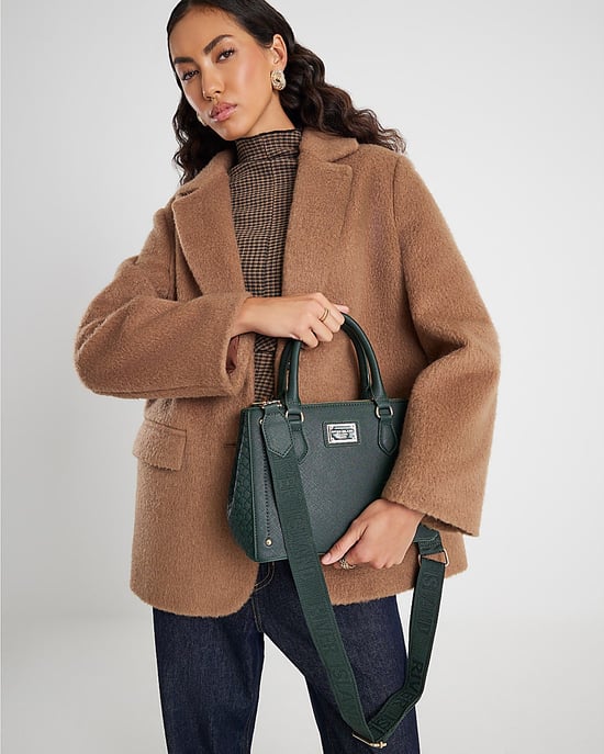 River Island Womens Tote Bag Green Ri Monogram - Image 4
