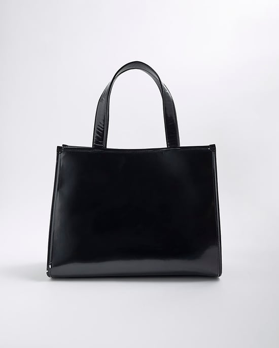 River Island Womens Shopper Bag Black Ri Embossed - Image 2