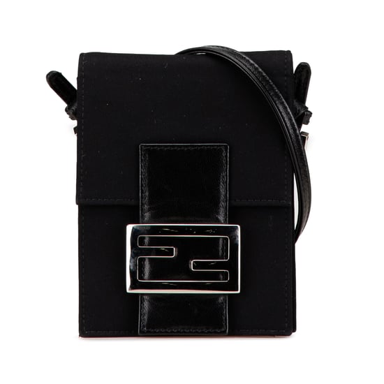 Black Canvas Crossbody Bag - Image 2