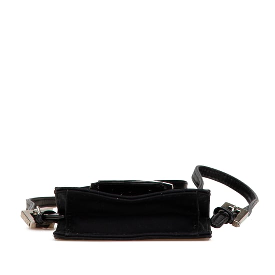 Black Canvas Crossbody Bag - Image 4