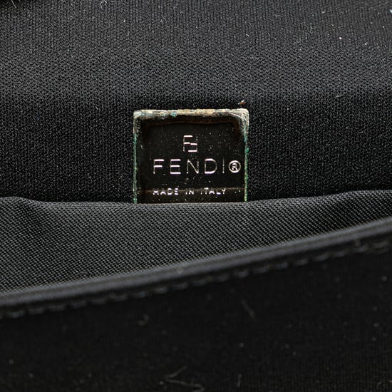 Black Canvas Crossbody Bag - Image 6