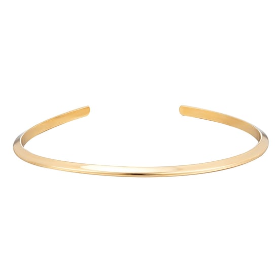 18ct Gold Plated Knife Edge Bangle - Image 1