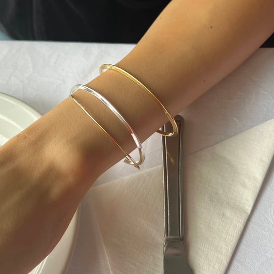 18ct Gold Plated Knife Edge Bangle - Image 4