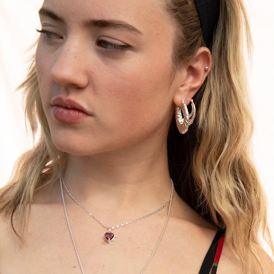 Sterling Silver Double Bead Hoops - Image 4