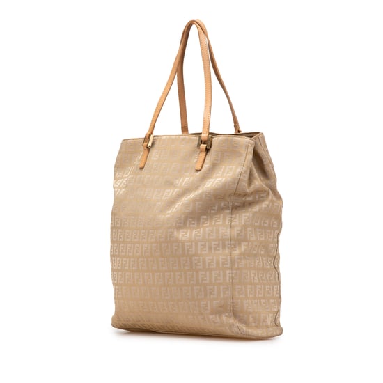 Beige Fendi Logo Schoudertas - Image 2