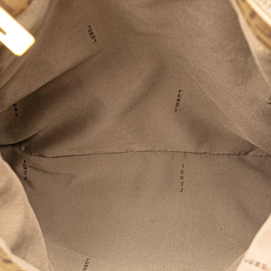 Beige Fendi Logo Schoudertas - Image 4