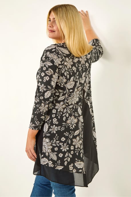 Curve Floral High Low Top - Image 2