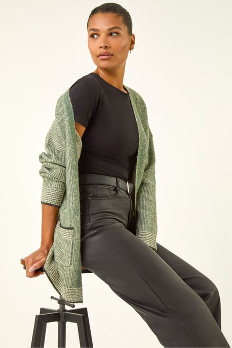 Soft Knit Pocket Cardigan - Image 2