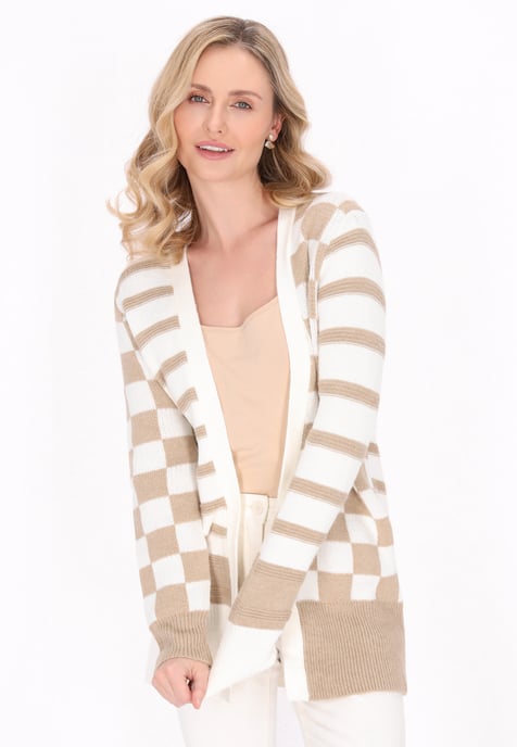 usha Vest vrouwen Wit Veelkleurig Beige - Image 3