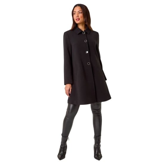 Buttoned Swing Coat - Image 2