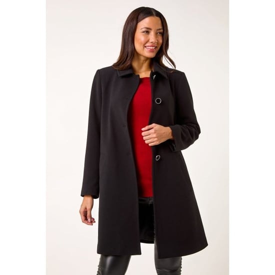 Buttoned Swing Coat - Image 3