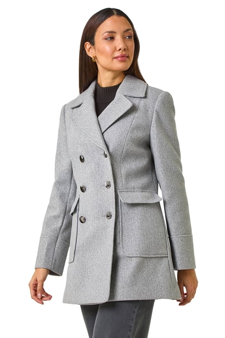 Double Breasted Longline Coat - Image 1